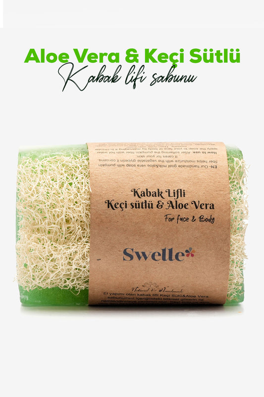 Pumpkin Fiber Aloe Vera & Goat Milk Extract Soap